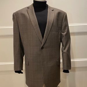 Brown Plaid Sport Jacket by Pronto Uomo